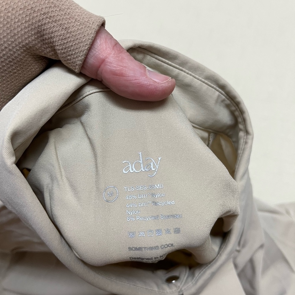 Aday M Something Cool Beige Button Up - image 6